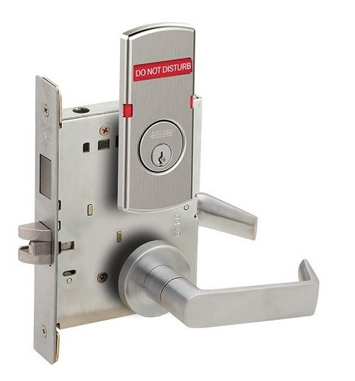 Schlage L9466P 06A OS-DND Utility Room/Storeroom Mortise Lock w/ Exterior Do Not Disturb Indicator