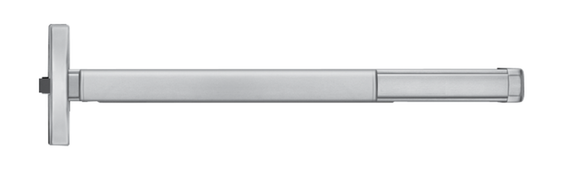 PHI Precision FL2402 Fire Rated Narrow Stile Rim Exit Device, Dummy Trim Prep