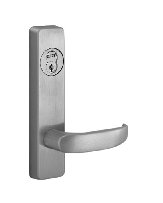 PHI Precision 2903D Narrow Stile Key Retracts Latchbolt, "D" Lever Design