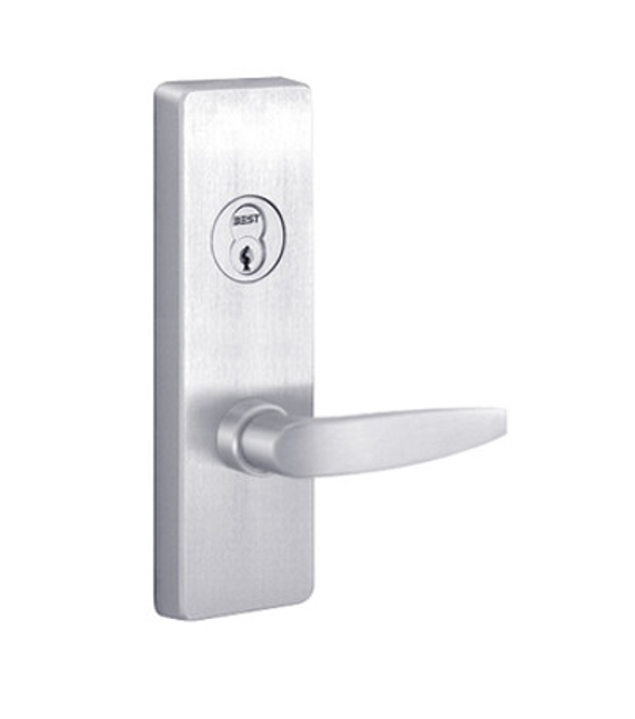 PHI Precision V4908B Vandal Resistant Exit Device Trim, Key Controls Lever, "B" Lever Design