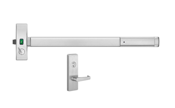 PHI Precision 2110VI 4908A Rim Wide Exit Bar, Classroom Intruder Function, Double Cylinder with Indicator