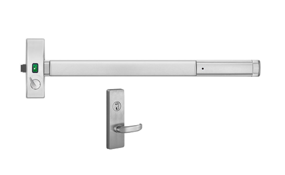 PHI Precision 2110VI 4908D Rim Wide Exit Bar, Classroom Intruder Function, Double Cylinder with Indicator