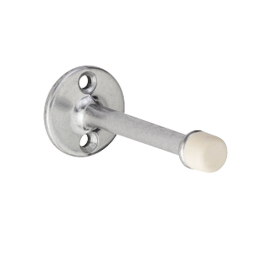 Ives WS65 Aluminum Wall Stop, Overall projection 3-3/4", Base Diameter 1-5 ⁄8"