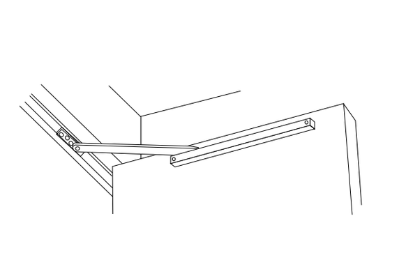 Rixson 9-326 Heavy Duty Surface Mount Hold Open