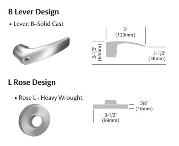 Sargent 70-10XG71 LB Electromechanical Cylindrical Lever Lock (Fail Secure), Accepts Small Format IC Core (SFIC)