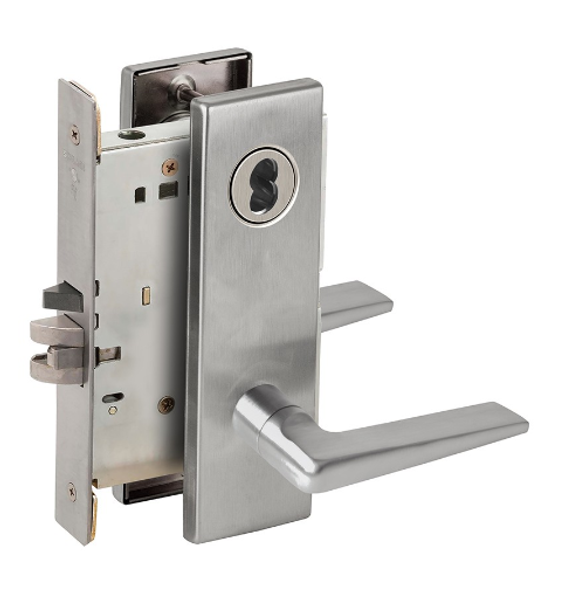 Schlage L9082J 05N Institution Mortise Lock, Accepts Large Format IC Core (LFIC)