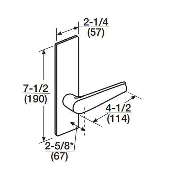 Corbin Russwin ML20906 ASM SEC Fail Secure Mortise Electrified Lock, Outside Cylinder Override