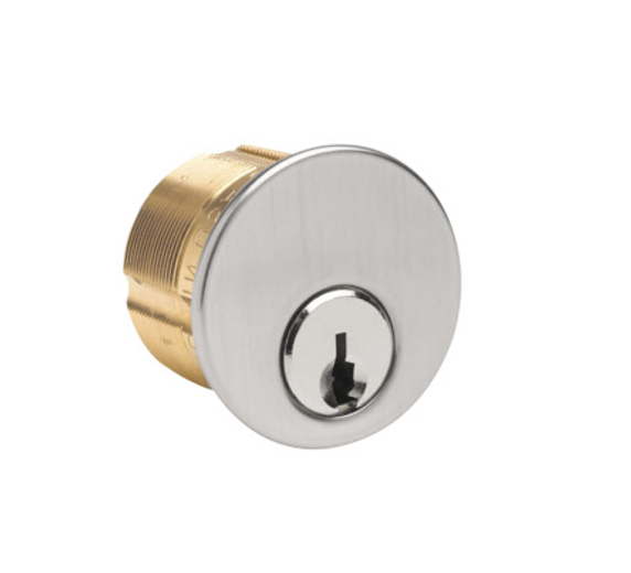 Kaba Ilco 7205AA1-KA2 1-1/4" Mortise Cylinder, Arrow Keyway, Standard Cam, Keyed Alike in Pairs