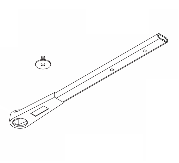 LCN 2610-78 RH 689 Arm and Tube for 2610 Series, Right Hand, Aluminum Painted