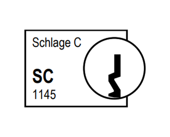 Kaba Ilco 15395SC-0B Cylindrical Knob and Lever Lock Cylinder, Schlage C Keyway, 0-Bitted