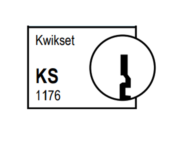 Kaba Ilco 15395KS-KD Cylindrical Knob and Lever Lock Cylinder, Kwikset Keyway, Keyed Different