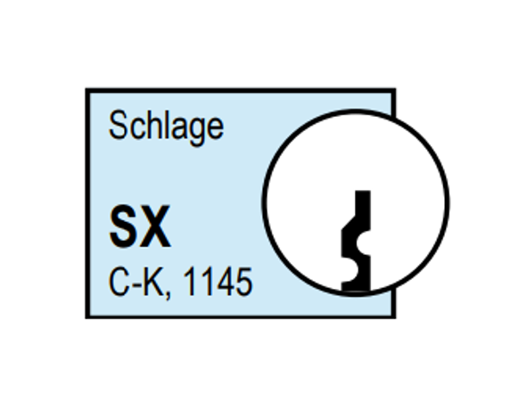 Kaba Ilco 15995SX-KD Combination Knob, Lever and Deadbolt Cylinder, Schlage C-K Keyway, Keyed Different