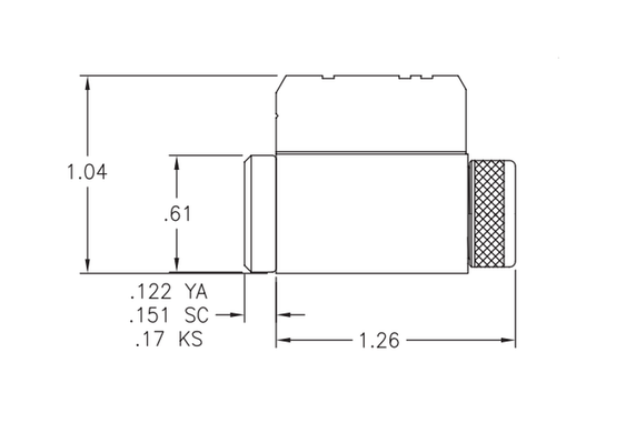 Kaba Ilco 15995YG-KD Combination Knob, Lever and Deadbolt Cylinder, Yale GA Keyway, Keyed Different