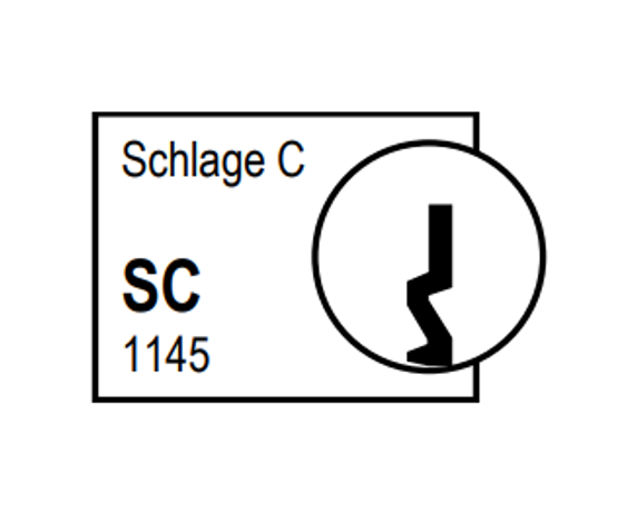 Kaba Ilco 15996SC-KD Combination Knob, Lever and Deadbolt Cylinder, Schlage C Keyway, Keyed Different