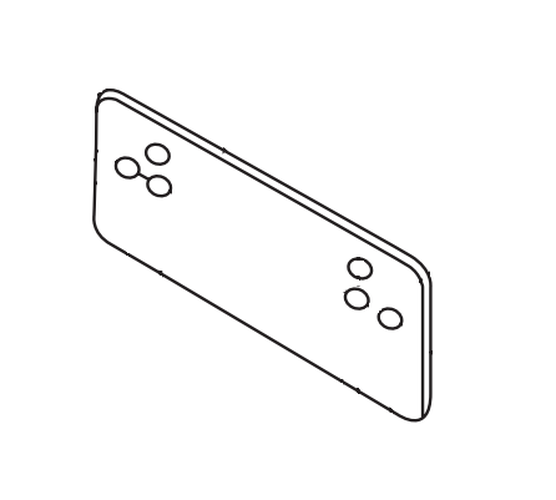 Sargent 351B EN Door Closer Mounting Plate for 351 Series, Top Jamb Applications with Low Ceilings