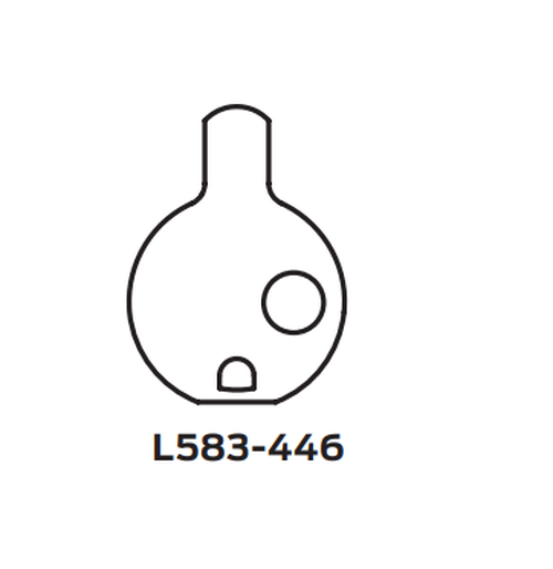 Schlage 20-013 C125 118 1-1/8" Mortise Cylinder with 3/8" Blocking Ring