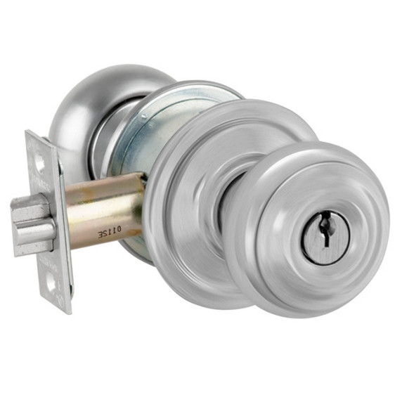 Schlage A80PD GEO Storeroom Cylindrical Lock, Georgian Knob