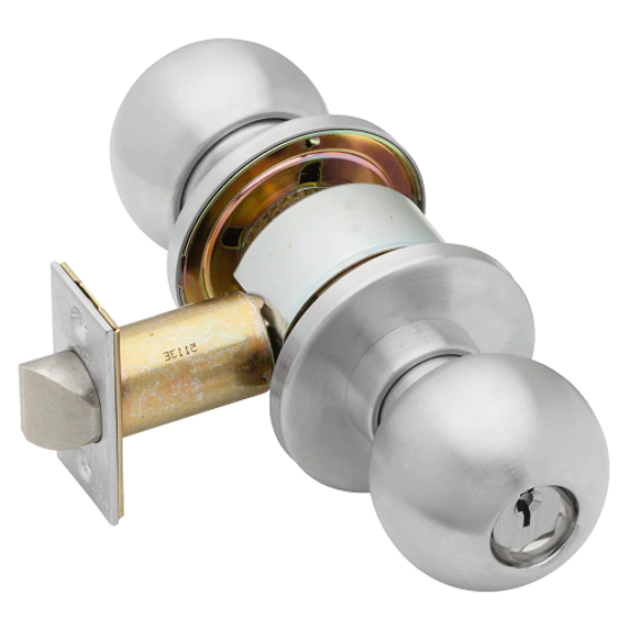 Schlage D60PD ORB Vestibule Cylindrical Lock, Orbit Knob