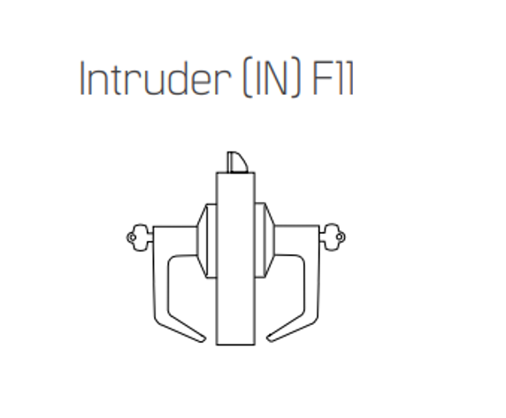 BEST 9K37IN14DS3 Grade 1 Intruder Cylindrical Lever Lock