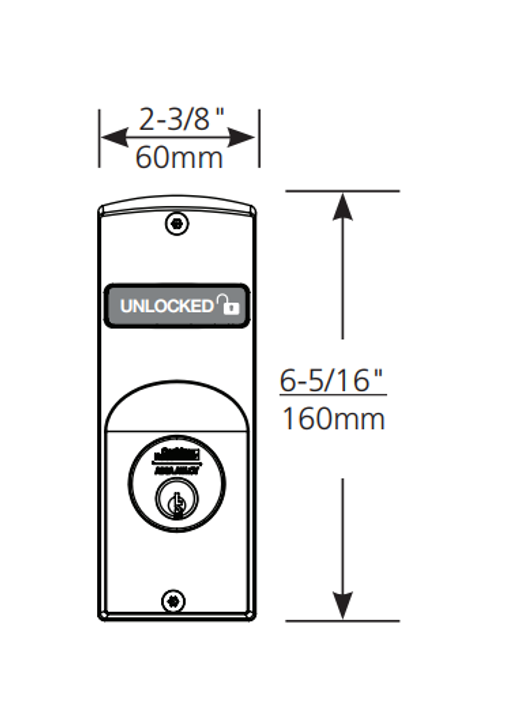 Corbin Russwin ML190 V40 Indicator for Sectional Trim - Unlocked/Locked