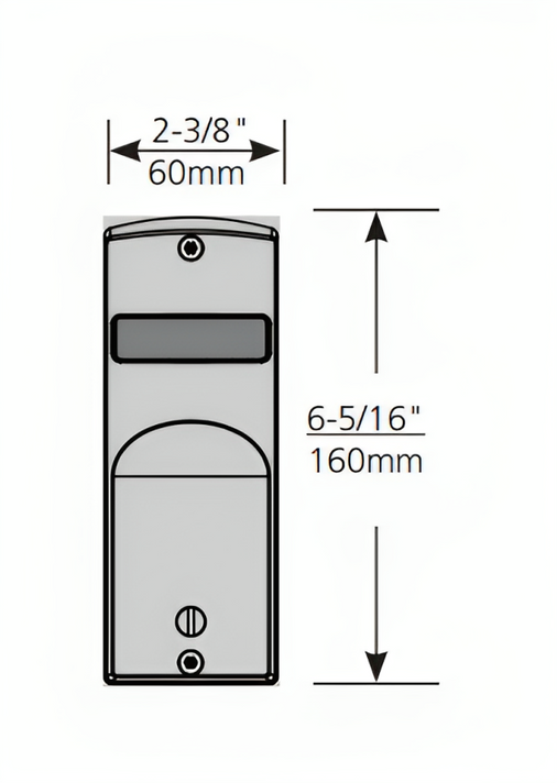 Sargent SA193 V20 Mortise Indicator for Sectional Trim - Vacant/Occupied