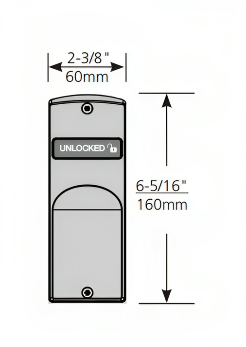 Sargent SA197 V04 Mortise Indicator for Sectional Trim - Unlocked/Locked