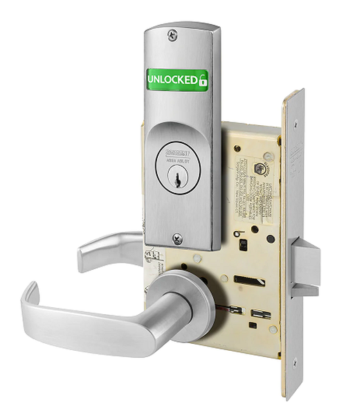 Sargent V10-8205 LNL Office or Entry Mortise Lock w/ Unlocked/Locked Indicator