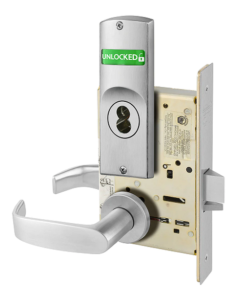Sargent 60V01-8205 LNL Office or Entry Mortise Lock w/ Unlocked/Locked Indicator
