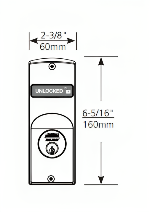 Sargent V40-8237 LNJ Classroom Mortise Lock w/ Unlocked/Locked Indicator