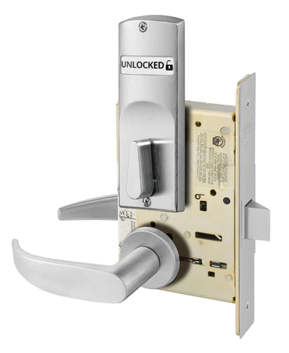 Sargent V04-8265 LNP Privacy Bath/Bedroom Mortise Lock w/ Unlocked/Locked Indicator