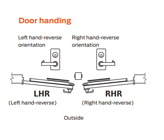 Von Duprin QEL3327ANL Surface Vertical Rod Exit Device with 386NL Trim, Quiet Electric Latch Retraction