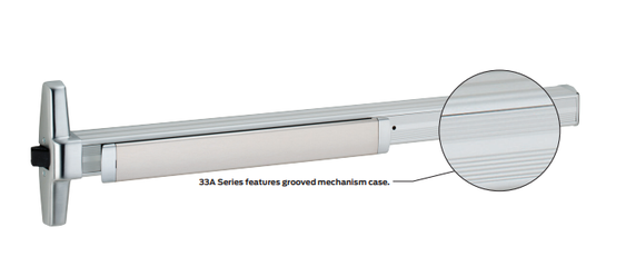 Von Duprin CD3347ANL-OP Cylinder Dogging Concealed Vertical Rod Exit Device with 388NL Trim