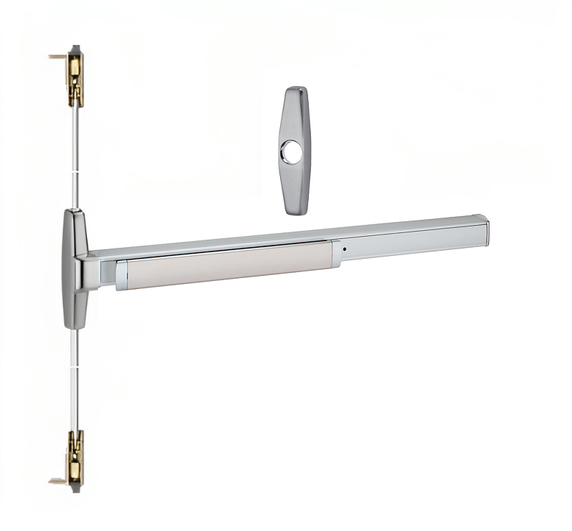 Von Duprin 3547ANL-OP Concealed Vertical Rod Exit Device with 388NL Trim