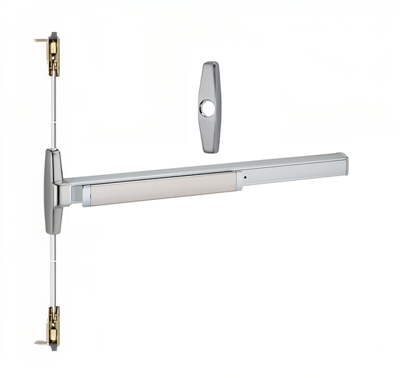 Von Duprin RXEL3547ANL-OP Concealed Vertical Rod Exit Device with 388NL Trim, Electric Latch Retraction, Request to Exit