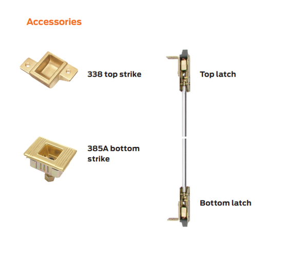 Von Duprin QEL3347AEO-F Fire Rated Concealed Vertical Rod Exit Device, Quiet Electric Latch Retraction