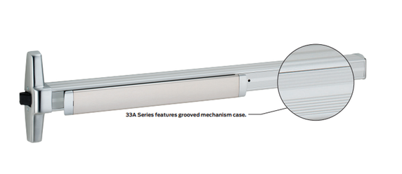 Von Duprin QEL3347AEO-F Fire Rated Concealed Vertical Rod Exit Device, Quiet Electric Latch Retraction