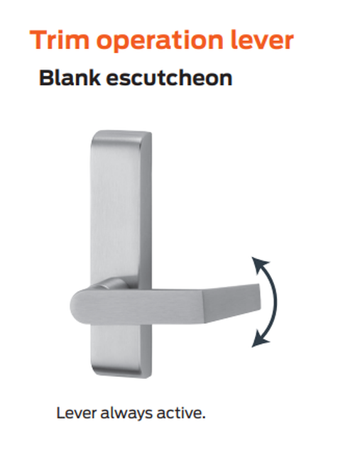 Von Duprin 371L-BE Lever Trim for 55 Series Exit Devices