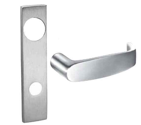 Sargent TR-8265 LE2L Privacy Bath/Bedroom Mortise Trim Pack, LE2 Escutcheon, L Lever