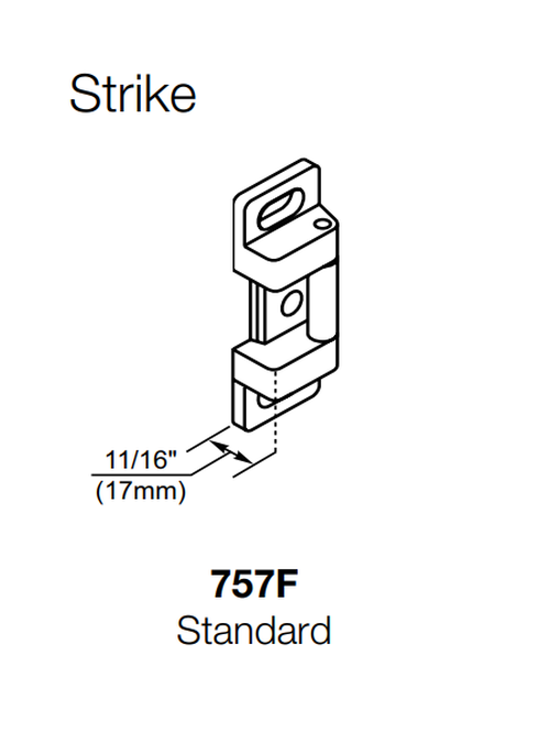 Accentra (Yale) 7105 36 Wide Stile Cylinder Dogging Rim Exit Device, 36"