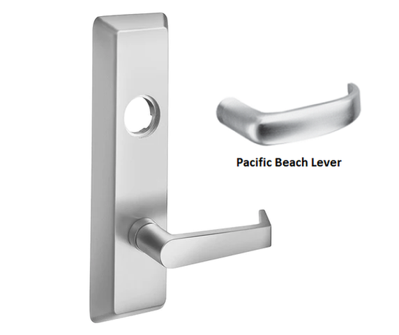 Accentra (Yale) PB626F LHR Classroom/Storeroom Exit Device Trim, Pacific Beach Style