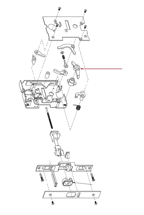 Von Duprin 968773 7500 Deadlock Release Arm