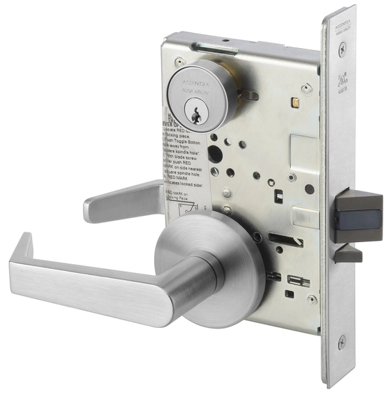 Accentra (Yale) AUR8805FL Storeroom or Closet Mortise Lever Lock, Augusta Style