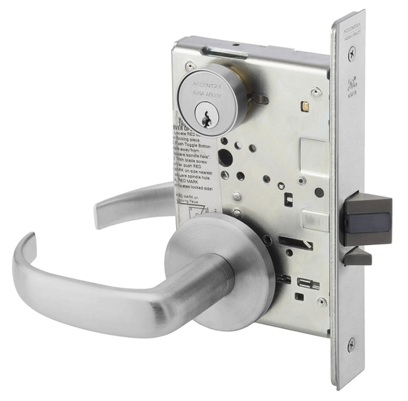 Accentra (Yale) PBR8805FL Storeroom or Closet Mortise Lever Lock, Pacific Beach Style