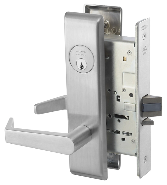 Accentra (Yale) AUCN8808FL Classroom Mortise Lever Lock, Augusta Style