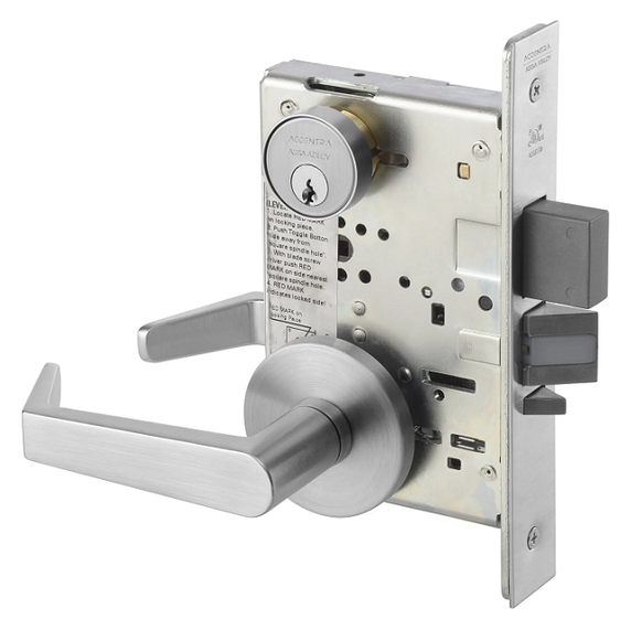 Accentra (Yale) AUR8812-2FL Intruder Deadbolt Mortise Lever Lock, Augusta Style