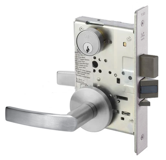 Yale MOR8818-2FL Classroom Security Intruder Mortise Lever Lock
