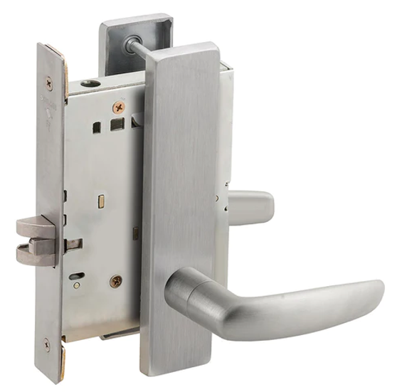 Schlage L9010 07L Mortise Passage Lock w/ 07 Lever and L Escutcheon