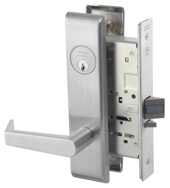 Accentra (Yale) AUCN8833FL Exit Mortise Lever Lock, Augusta Style