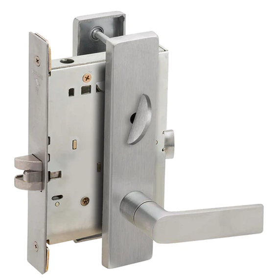 Schlage L9040 01L Mortise Bath/Bedroom Privacy Lock w/ 01 Lever and L Escutcheon