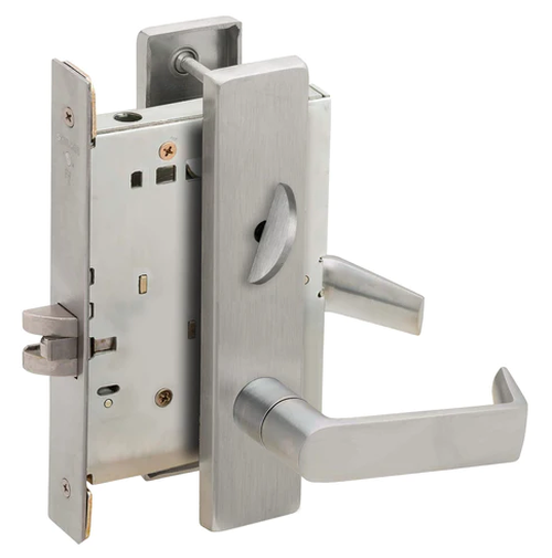 Schlage L9040 06L Mortise Bath/Bedroom Privacy Lock w/ 06 Lever and L Escutcheon